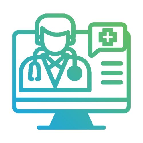 Telehealth icon for Hospital Management System